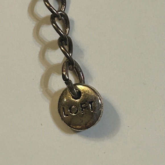 Loft Chunky Layered Necklace w Chains & Charms - Picture 7 of 8